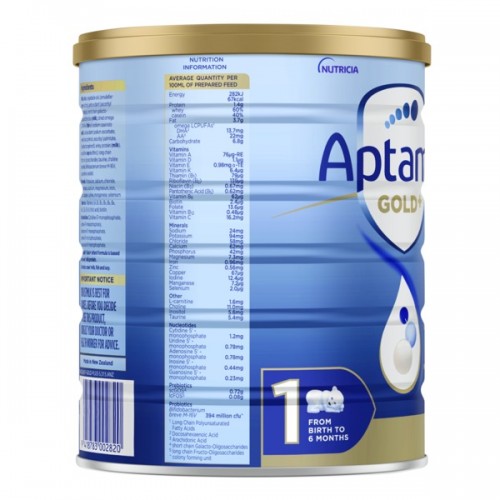 Aptamil Gold+ 1 Baby Infant Formula From Birth to 6 Months 900g Aptamil Gold+ 1 Baby Infant Formula From Birth to 6 Months 900g