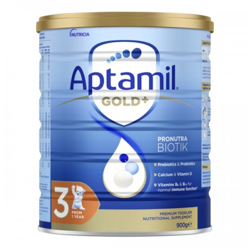 Aptamil Gold+ 3 Toddler Nutritional Supplement From 1 Year 900g Aptamil Gold+ 3 Toddler Nutritional Supplement From 1 Year 900g